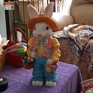 16" Tall Easter Bunny Decor.
